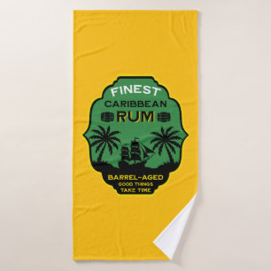 Caribbean Rum Gift Bath Towel