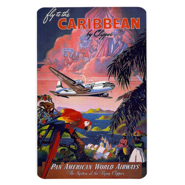   Caribbean Sea Beach Holiday Magnet (Vertical)