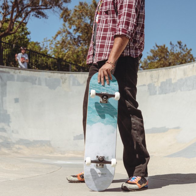 Caribbean Sea Bliss #7 #ocean #wall #decor #art  Skateboard (Outdoor 2)