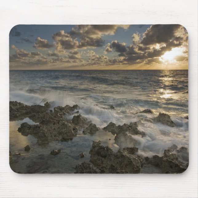 Caribbean Sea, Cayman Islands.  Crashing waves 2 Mouse Mat (Front)