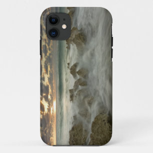 Caribbean Sea, Cayman Islands.  Crashing waves 3 iPhone 11 Case