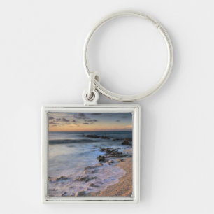Caribbean Sea, Cayman Islands. Crashing waves Key Ring