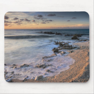 Caribbean Sea, Cayman Islands. Crashing waves Mouse Mat