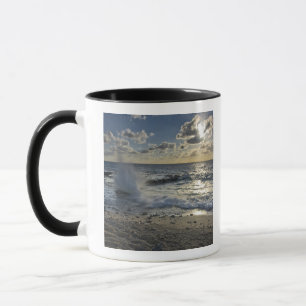 Caribbean Sea, Cayman Islands.  Crashing waves Mug