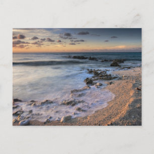 Caribbean Sea, Cayman Islands. Crashing waves Postcard