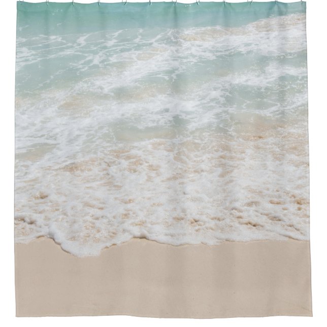 Caribbean Sea Foam Dream #3 #ocean #wall #decor  Shower Curtain (Front)