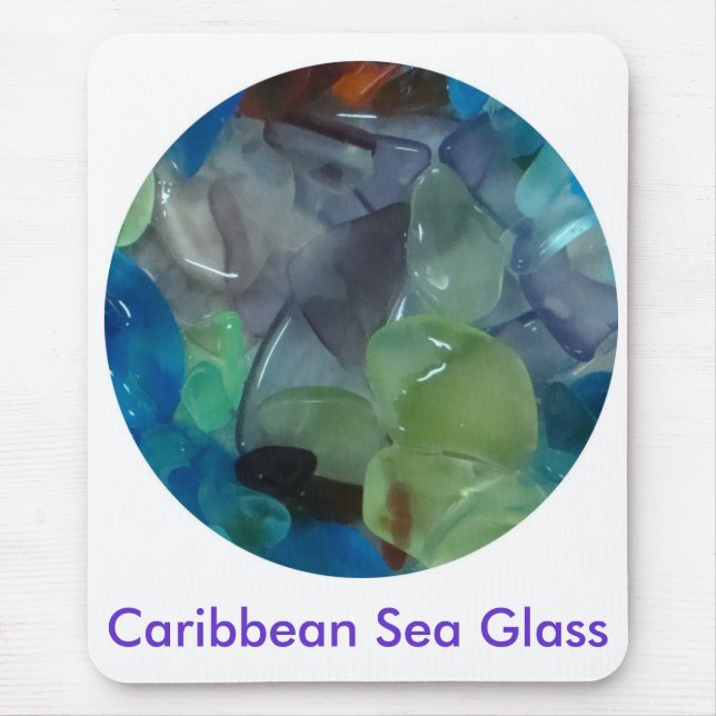Caribbean Sea Glass Mousepad (Front)