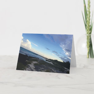 Caribbean Sea Mexico Beach Blue Ocean Sky Card