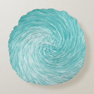 Caribbean Sea Swirl........ Round Cushion