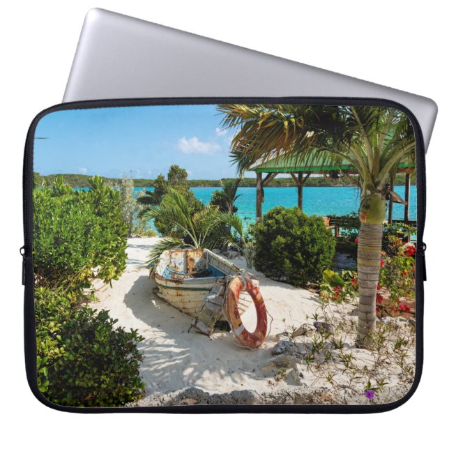 Caribbean Shipwreck Laptop Sleeve (Front)