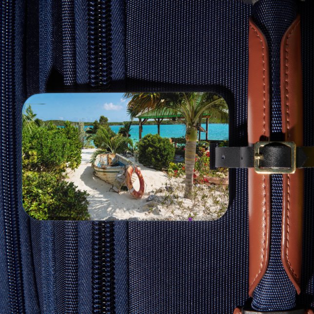 Caribbean Shipwreck Luggage Tag (Front Insitu 4)