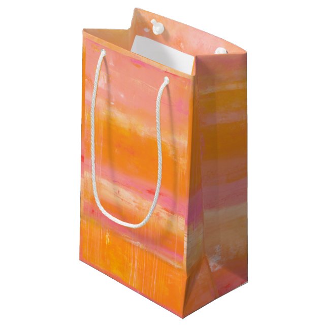 Caribbean Sky Small Gift Bag (Front Angled)