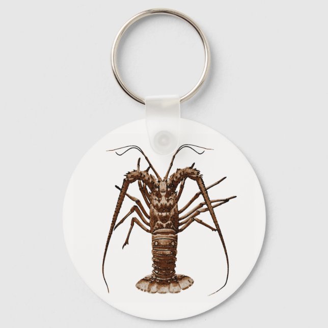 Caribbean Spiny Lobster Key Ring (Front)
