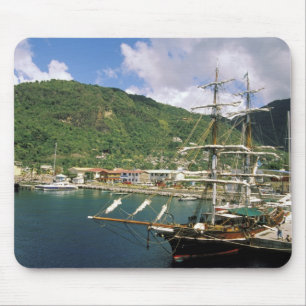 Caribbean, St. Lucia, Soufriere. Boats in Mouse Mat