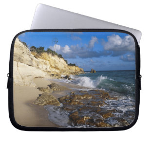 Caribbean, St. Martin, Cliffs at Cupecoy beach Laptop Sleeve