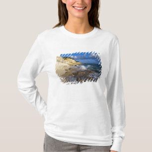 Caribbean, St. Martin, Cliffs at Cupecoy beach T-Shirt