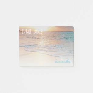 Caribbean Sunrise Inhale Exhale Tropical Beach Post-it Notes