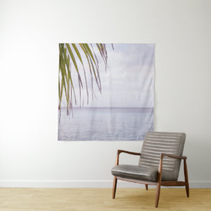 Caribbean Sunset Ocean Palm 5 Tapestry
