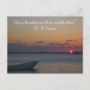 Caribbean Sunset Postcard