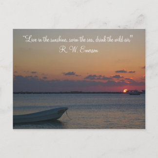Caribbean Sunset Postcard