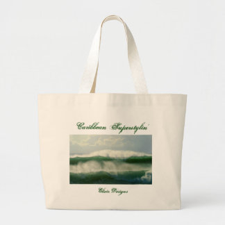 Caribbean Superstylin' Large Tote Bag