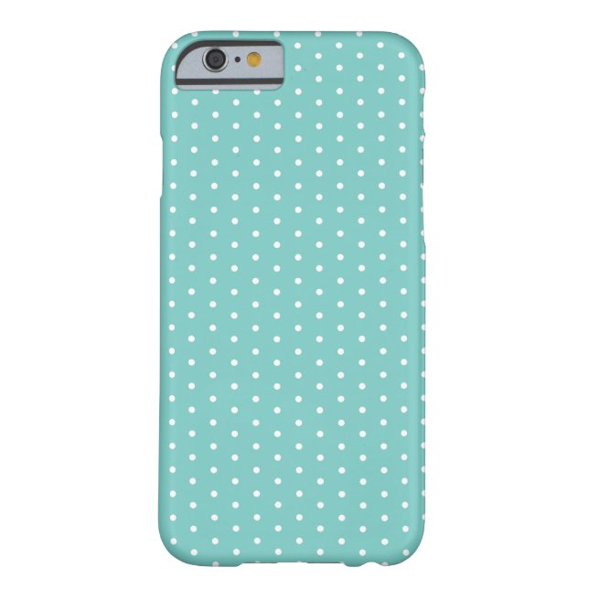 Caribbean Teal Polka Dot iPhone 6 Case-Mate iPhone Case (Back)