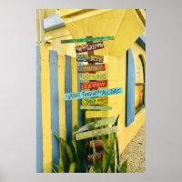 Caribbean Tiki Sign" Photography