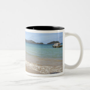 Caribbean - Tobago - Beach along Atlantic Two-Tone Coffee Mug