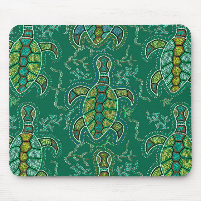 Caribbean Tortuga Mouse Mat (Front)