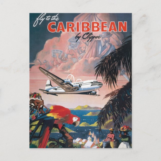 Caribbean Travel Postcard (Front)