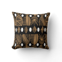 Caribbean Tribal Mudcloth: Black, White, Gold