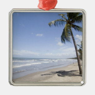 Caribbean - Trinidad - Manzanilla Beach on 2 Metal Tree Decoration