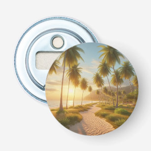 Caribbean/tropical/Hawaiian beach sunset Bottle Opener