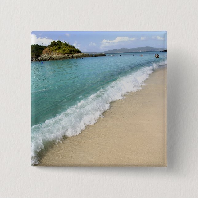 Caribbean, U.S. Virgin Islands, St. John, 15 Cm Square Badge (Front)