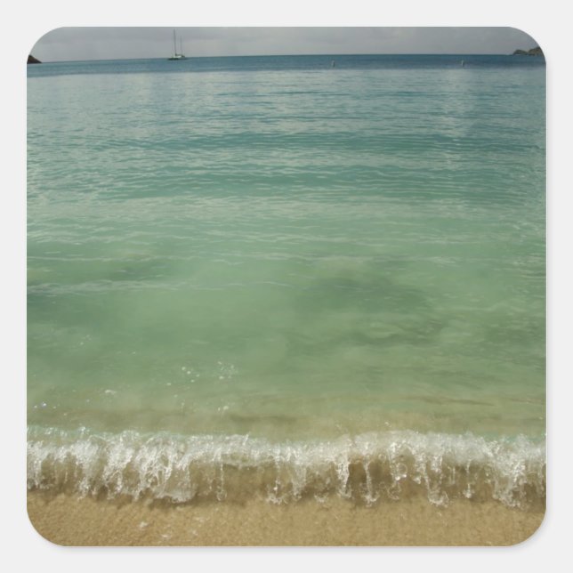 Caribbean, U.S. Virgin Islands, St.Thomas, 4 Square Sticker (Front)