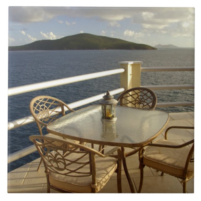 Caribbean, U.S. Virgin Islands, St. Thomas. View Tile (Front)