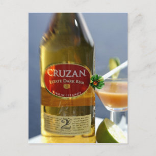 Caribbean, Virgin Islands. Cruzan Estate Dark Postcard