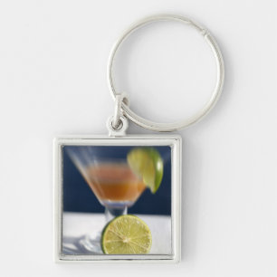Caribbean, Virgin Islands. Tropical rum punch, Key Ring