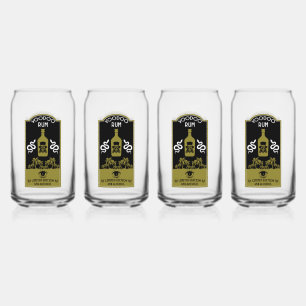 Caribbean Voodoo Rum Can Glass