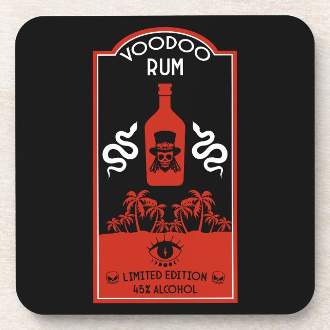Caribbean Voodoo Rum Coaster (Front)