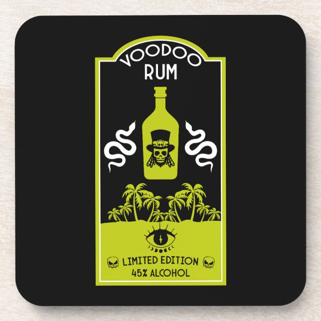 Caribbean Voodoo Rum Coaster (Front)