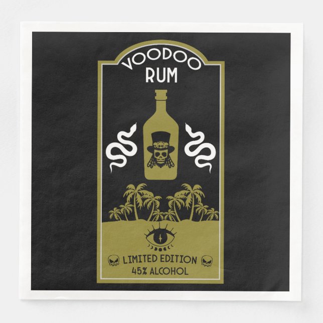 Caribbean Voodoo Rum Napkin (Front)