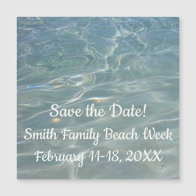 Caribbean Water Abstract Blue Nature (Front)