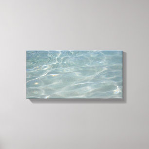 Caribbean Water Abstract Blue Nature Canvas Print