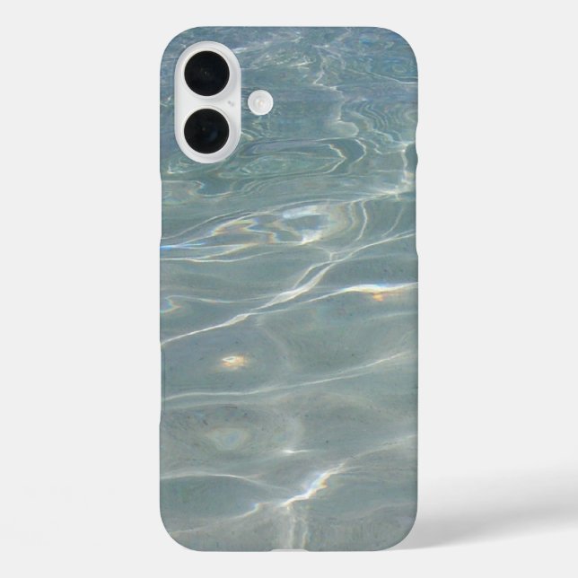 Caribbean Water Abstract Blue Nature Case-Mate iPhone Case (Back)