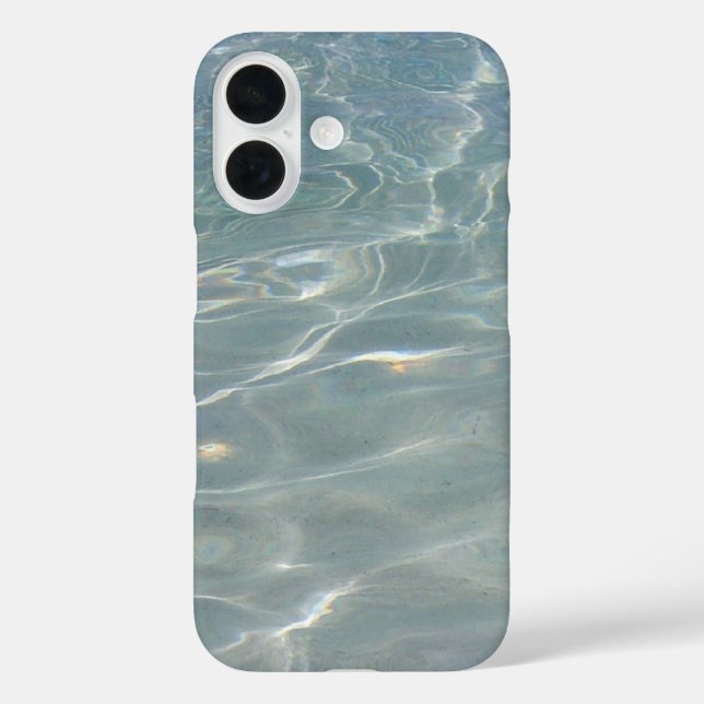 Caribbean Water Abstract Blue Nature Case-Mate iPhone Case (Back)