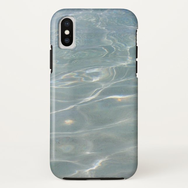 Caribbean Water Abstract Blue Nature Case-Mate iPhone Case (Back)