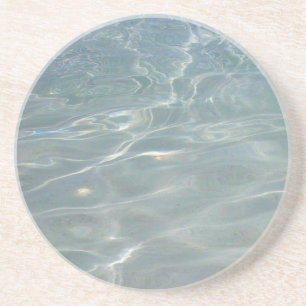 Caribbean Water Abstract Blue Nature Coaster