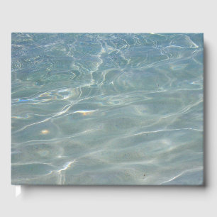 Caribbean Water Abstract Blue Nature Guest Book