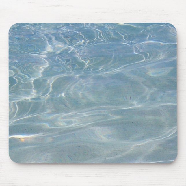 Caribbean Water Abstract Blue Nature Mouse Mat (Front)